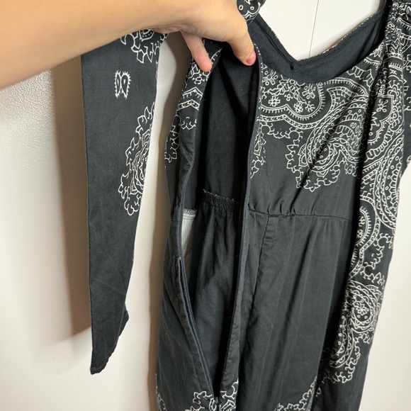 Rococo Sand Bandana Belted Paisley Romper Long Sleeve - Small - Picture 10 of 16